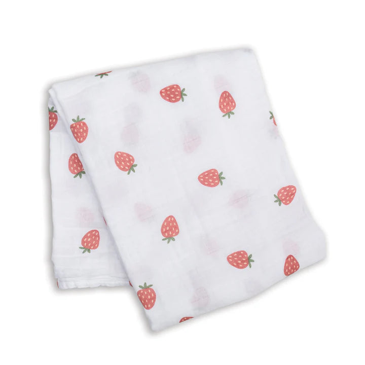 Couverture en mousseline - Fraises