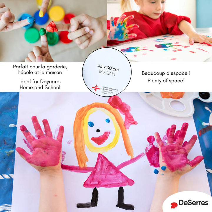 Bloc à peinture au doigt