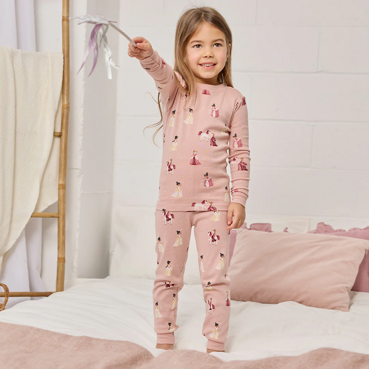 Pyjama deux pièces à imprimé de princesses