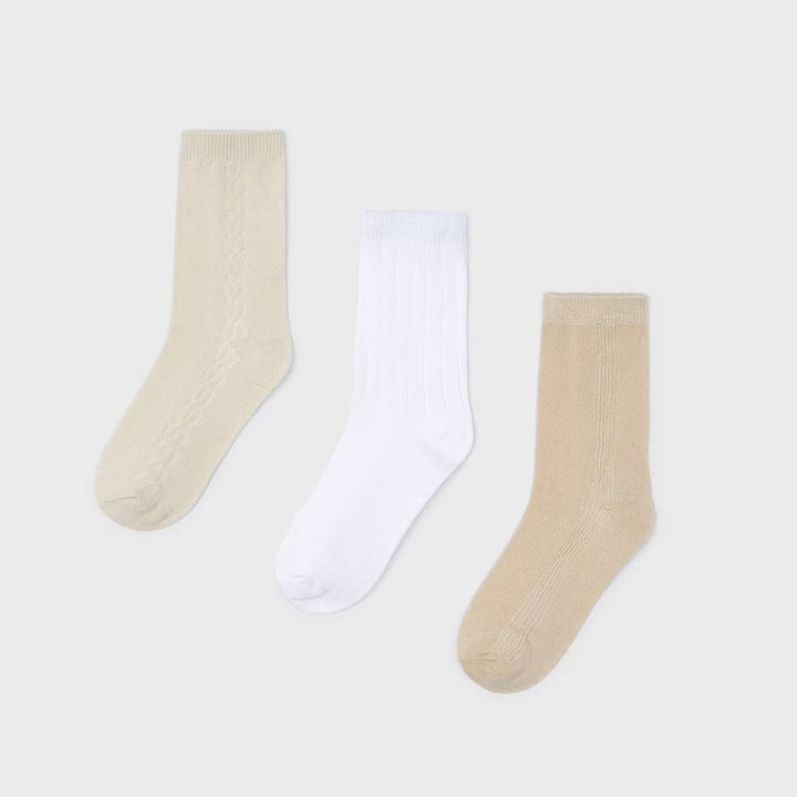 Ensemble de 3 chaussettes légères Rafia
