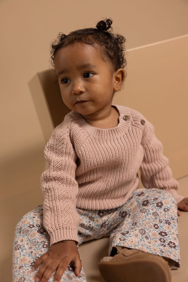 Chandail en tricot Rose pâle