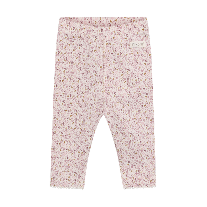 Leggings à imprimé de fleurs d'automne