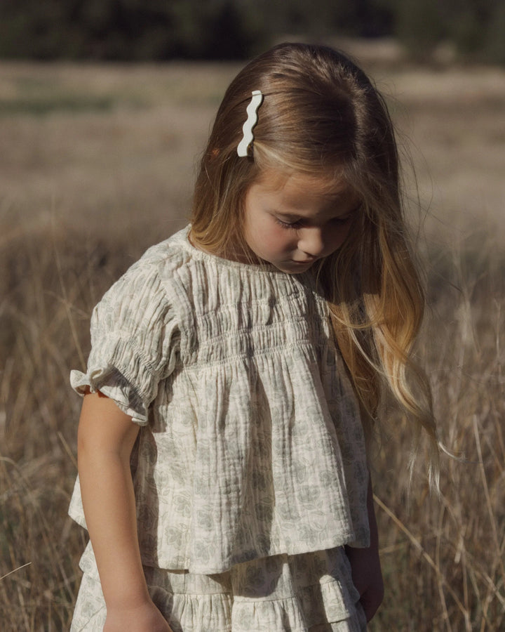Ensemble de 4 barrettes - Sauge & Naturel