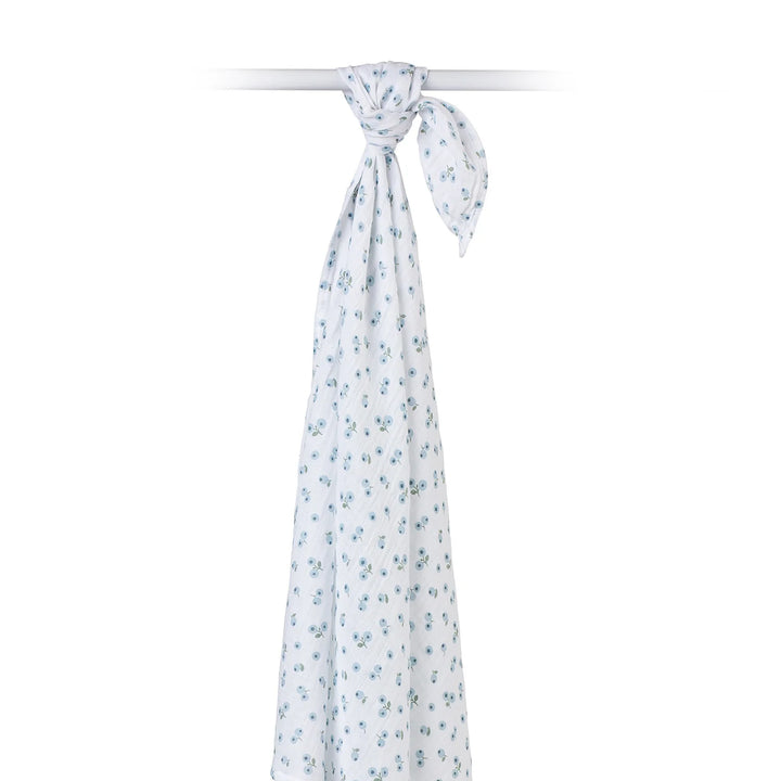 Couverture en mousseline - Bleuets