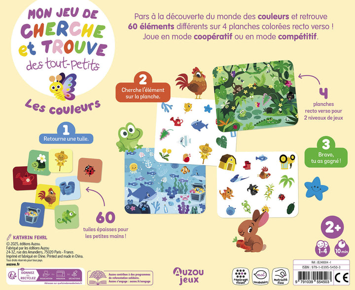 Mon jeu de cherche et trouve des tout-petits - Les couleurs