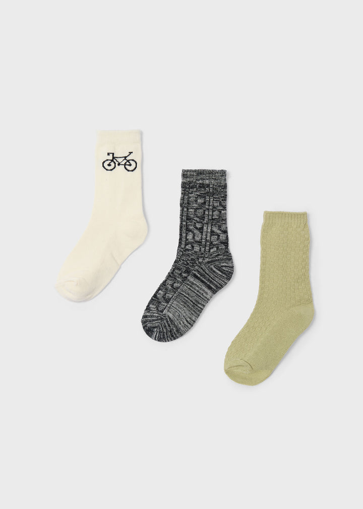 Ensemble de 3 chaussettes Vélo Lapiz Vig
