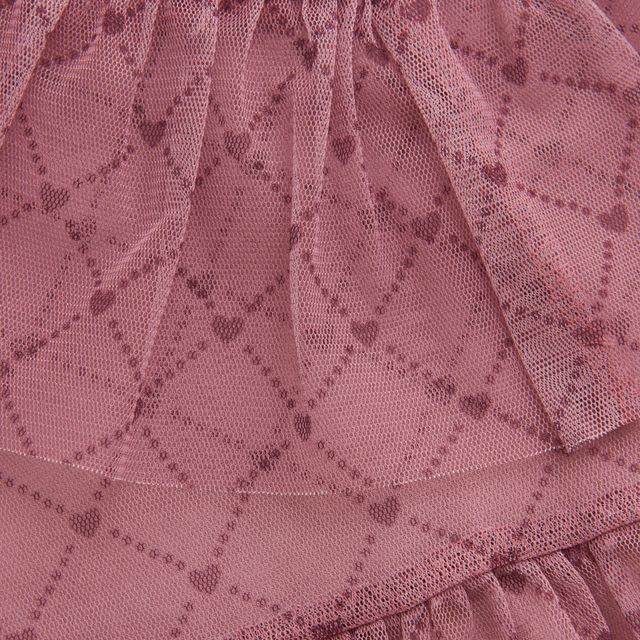 Robe en maille à motif de cœurs