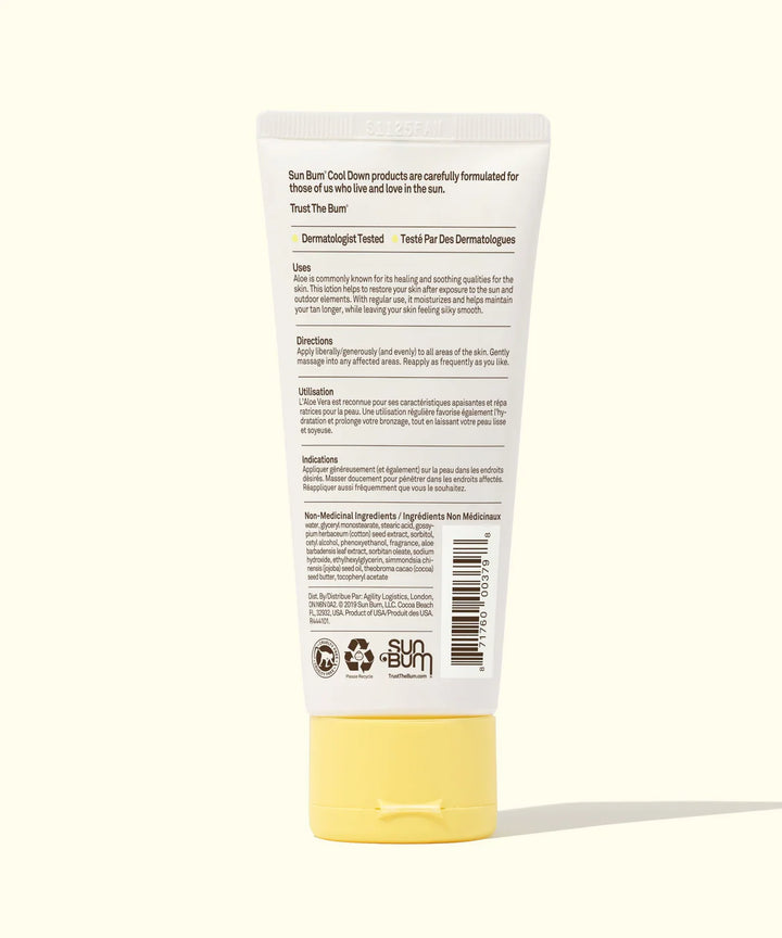 Lotion après-soleil rafraîchissante