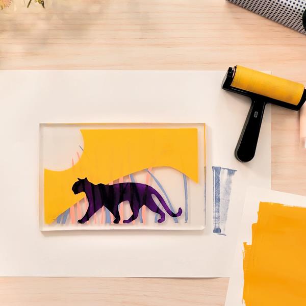 Atelier 47 : Impression gel - Panthères