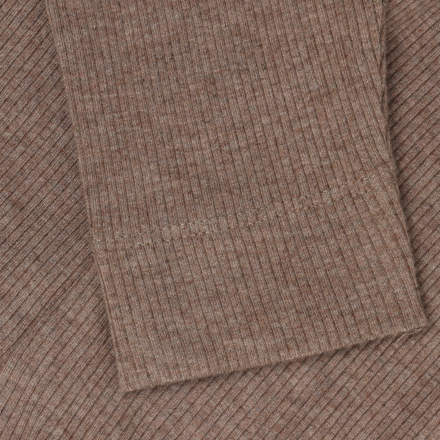 Leggings en tricot côtelé - Chocolat