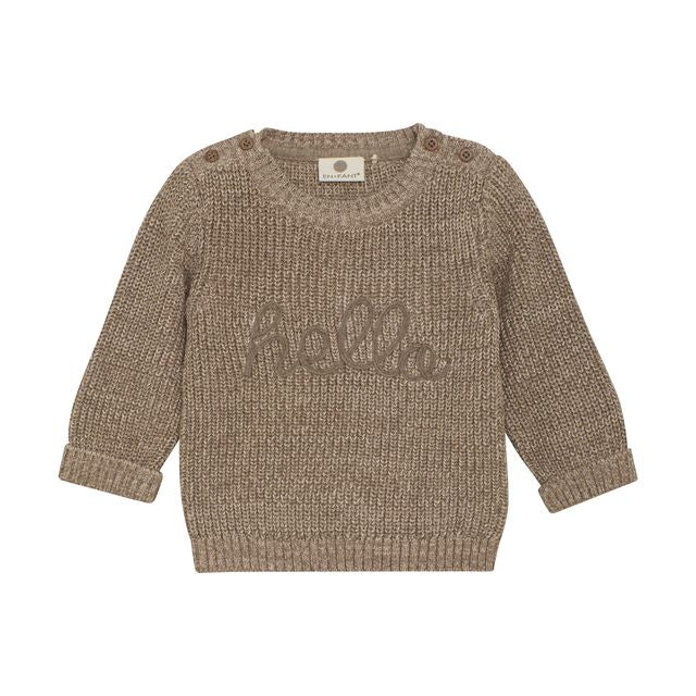 Pull en tricot champignon Hello