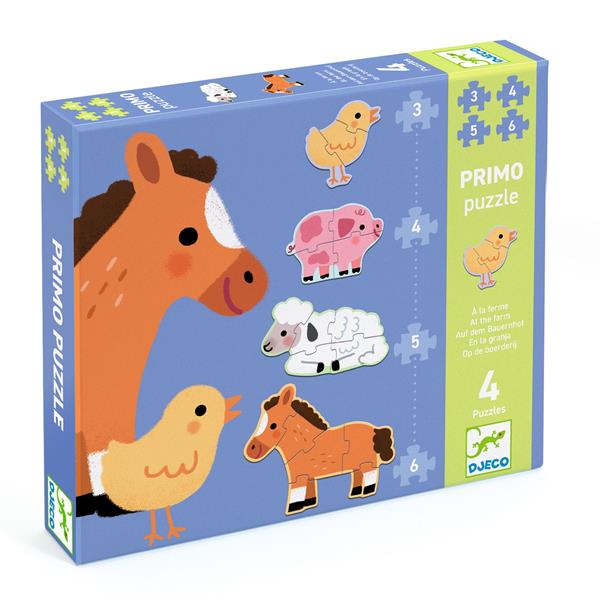 Primo Puzzle - À la ferme (3,4,5,6 mcx)