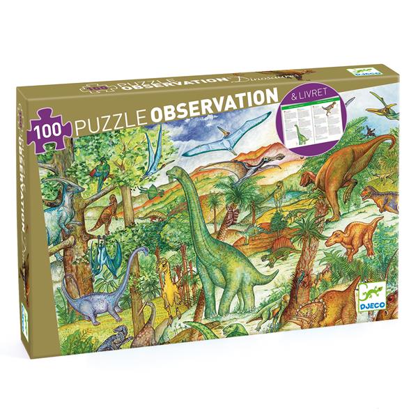 Casse-tête d’observation - Dinosaures (100 mcx)