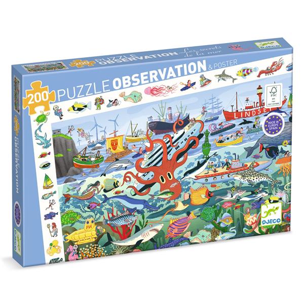 Casse-tête d’observation - Les secrets de la mer (200 pcx)