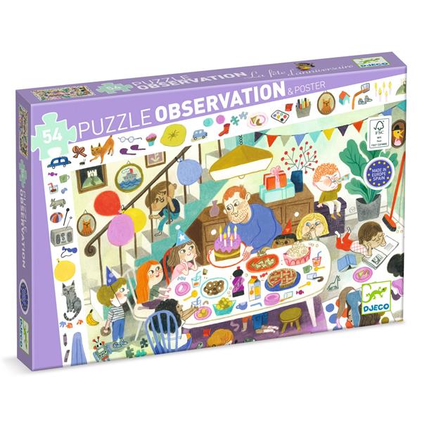 Casse-tête d’observation - La fête d'anniversaire (54 mcx)