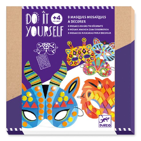 DIY Mosaic Masks: Jungle Animals