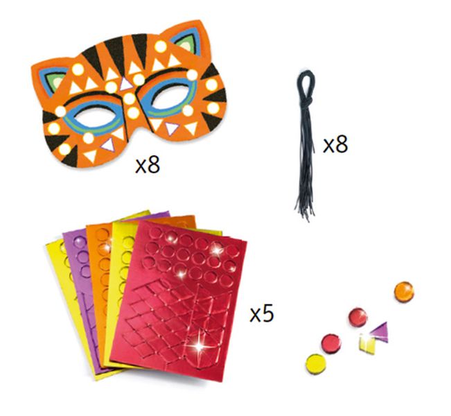 DIY Mosaic Masks: Jungle Animals