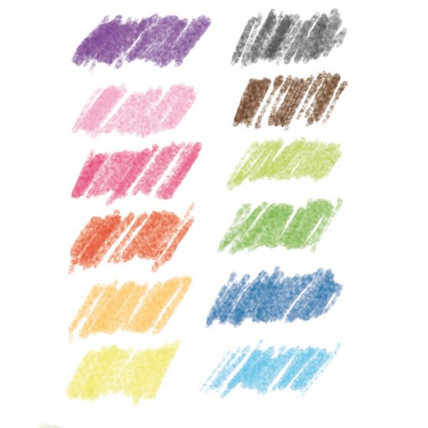 12 crayons aquarellables