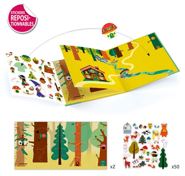 Histoires de stickers - La forêt magique
