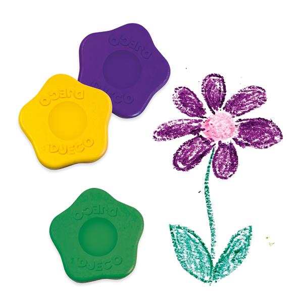 Crayons fleurs pour petits