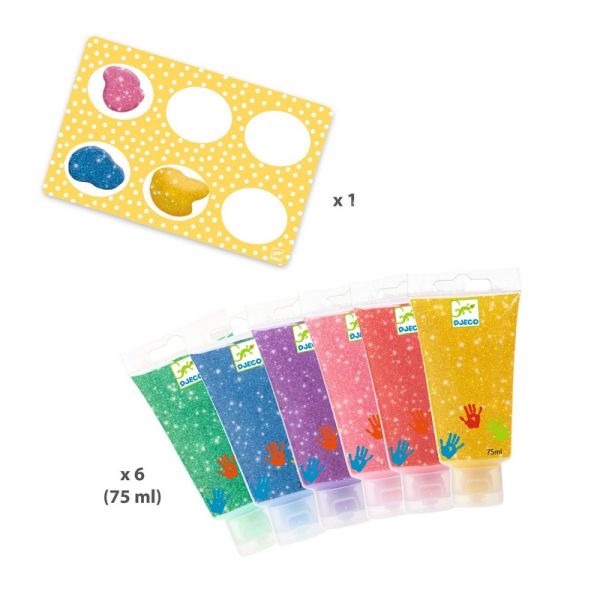 Peinture à doigts - Paillettes