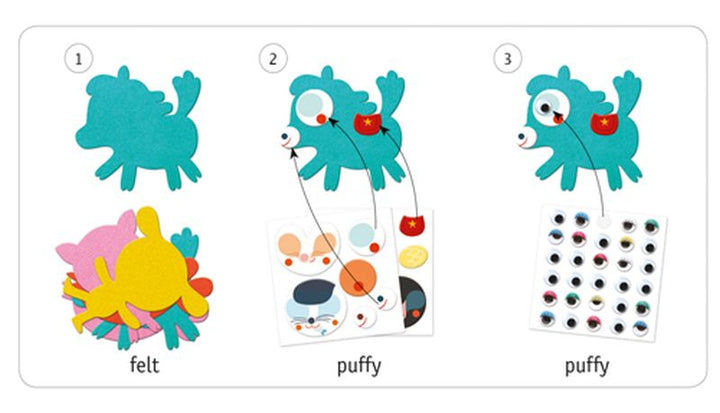 Gommettes et stickers - J'aime les animaux