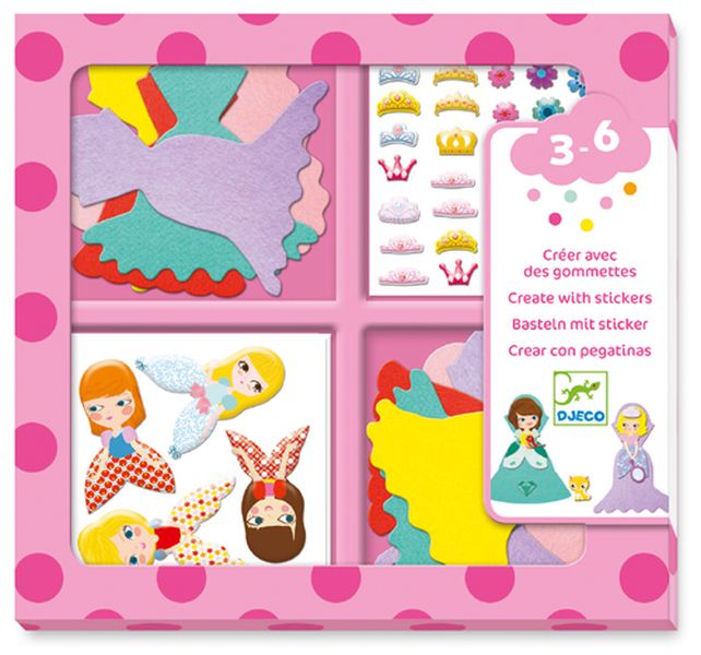 Gommettes et stickers - J'aime les princesses
