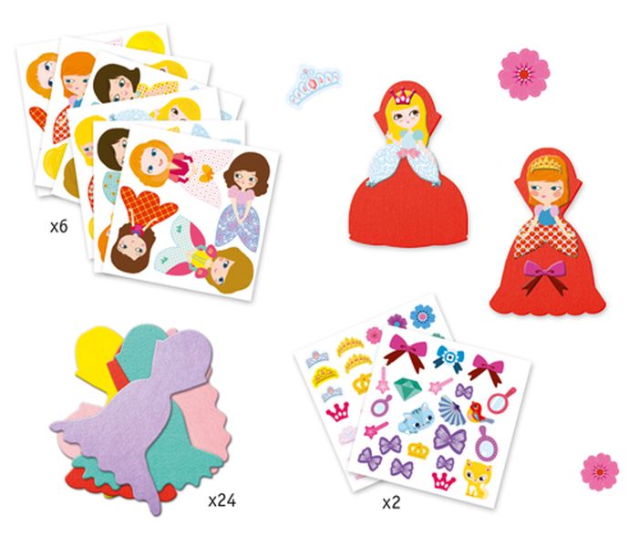 Gommettes et stickers - J'aime les princesses