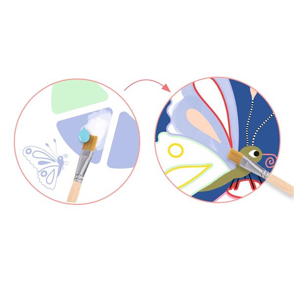 Peinture à la palette - Les petites bêtes