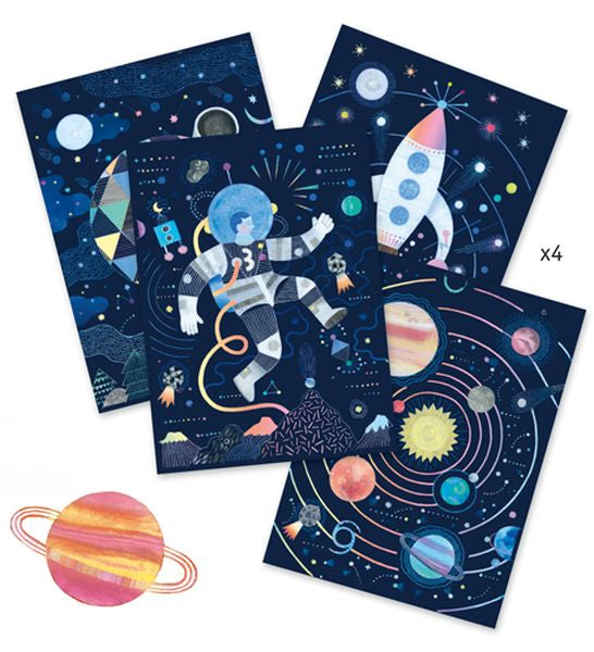 Cartes à gratter - Mission cosmique