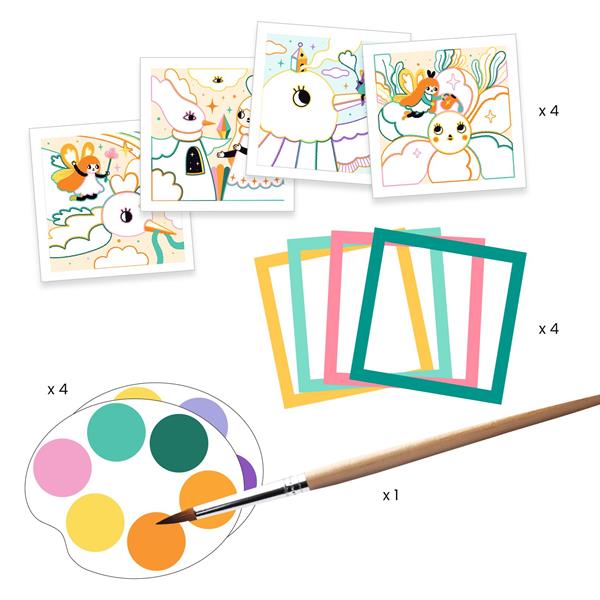 Cartes à peindre - Jardin féérique