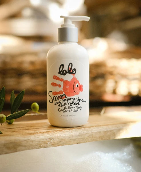 Savon délicat corps et cheveux à l'huile d'olive