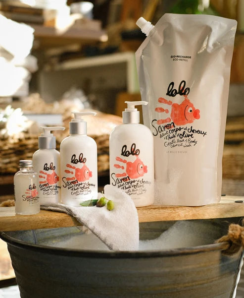 Savon délicat corps et cheveux à l'huile d'olive
