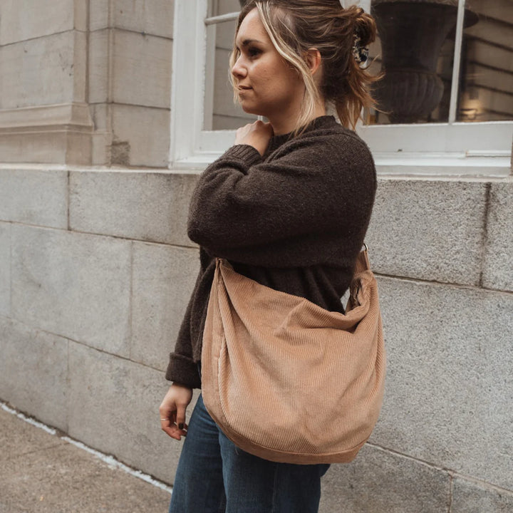 Sac Croissant en Corduroy