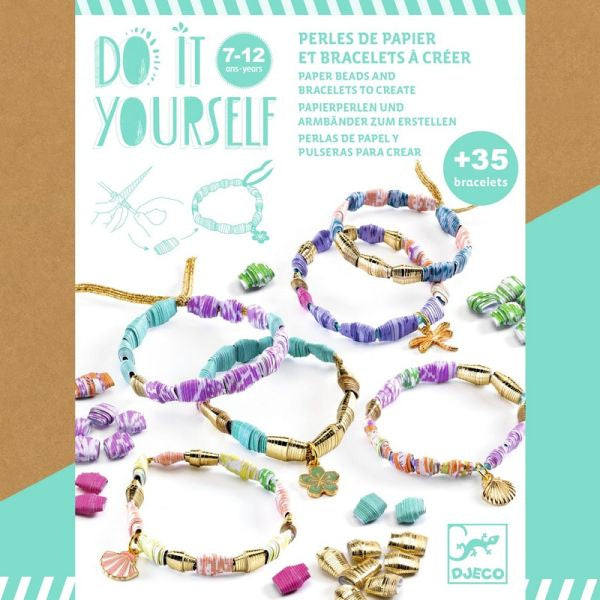 DIY - Chics et dorés : perles de papier et bracelets