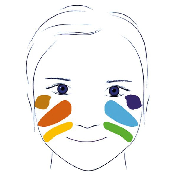 Maquillage - Palette de 6 couleurs - Nature