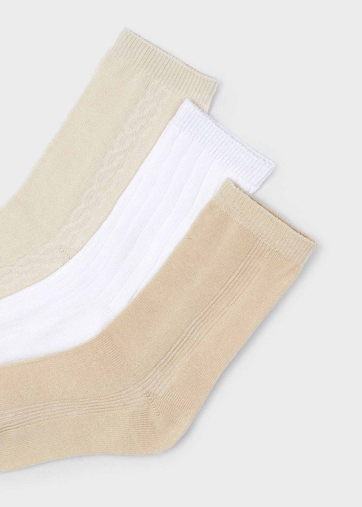Ensemble de 3 chaussettes légères Rafia