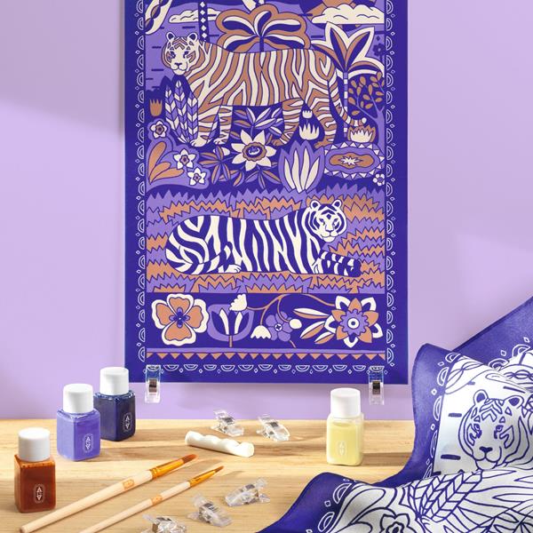 Atelier 10 : Peinture sur soie - Félins