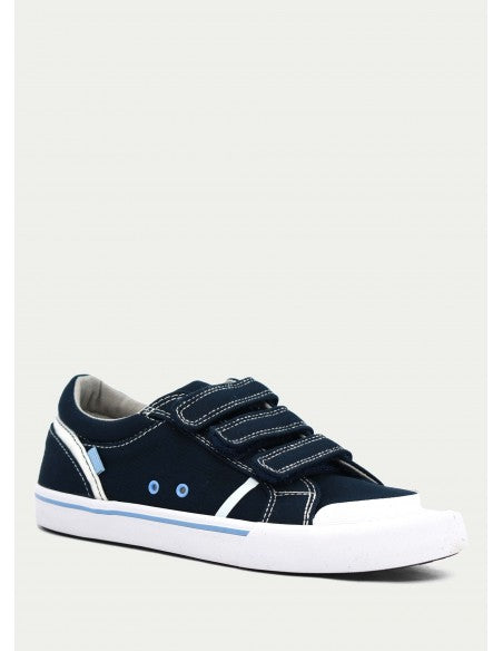 Souliers en toile Marine