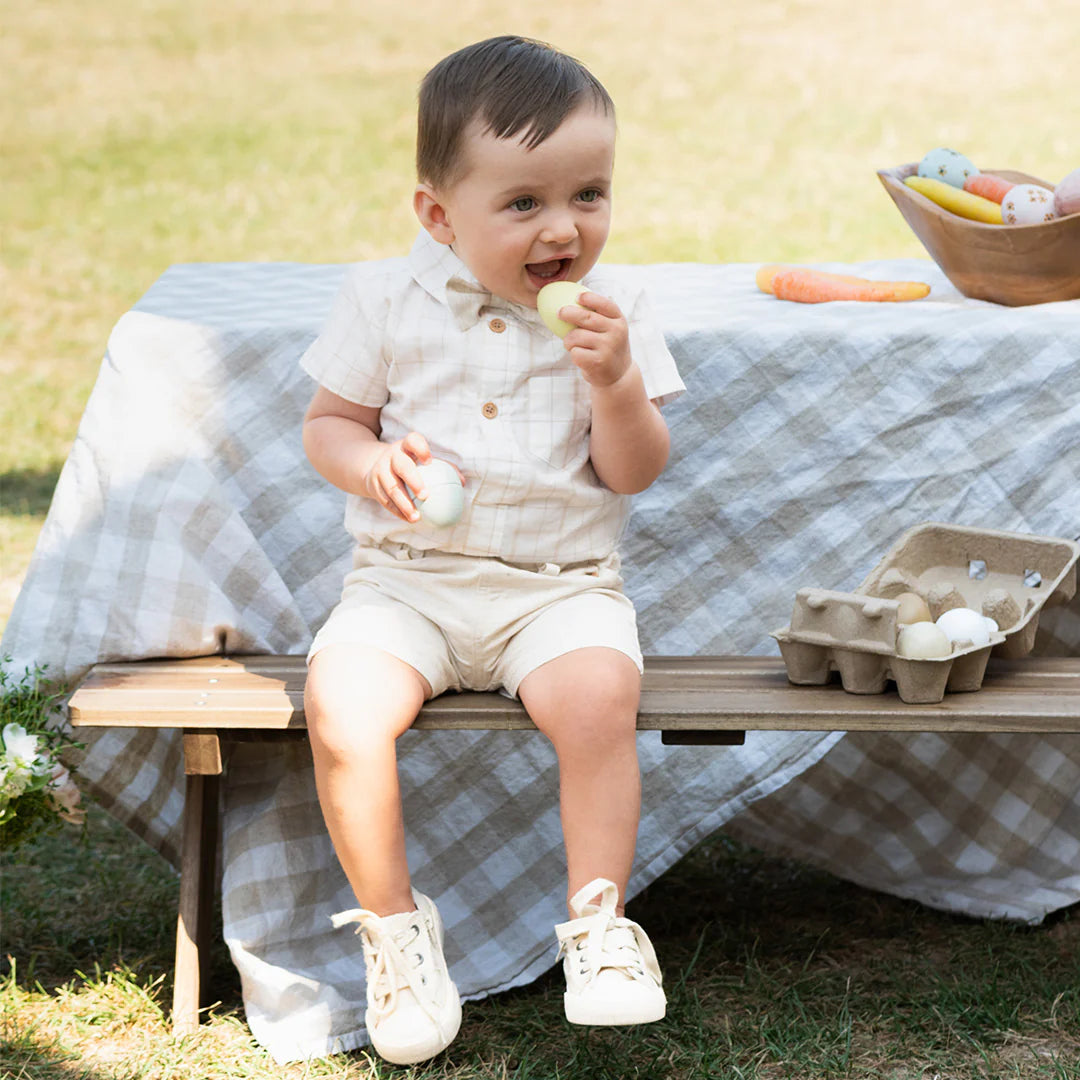 Ensemble de chemise popeline et de short en chambray