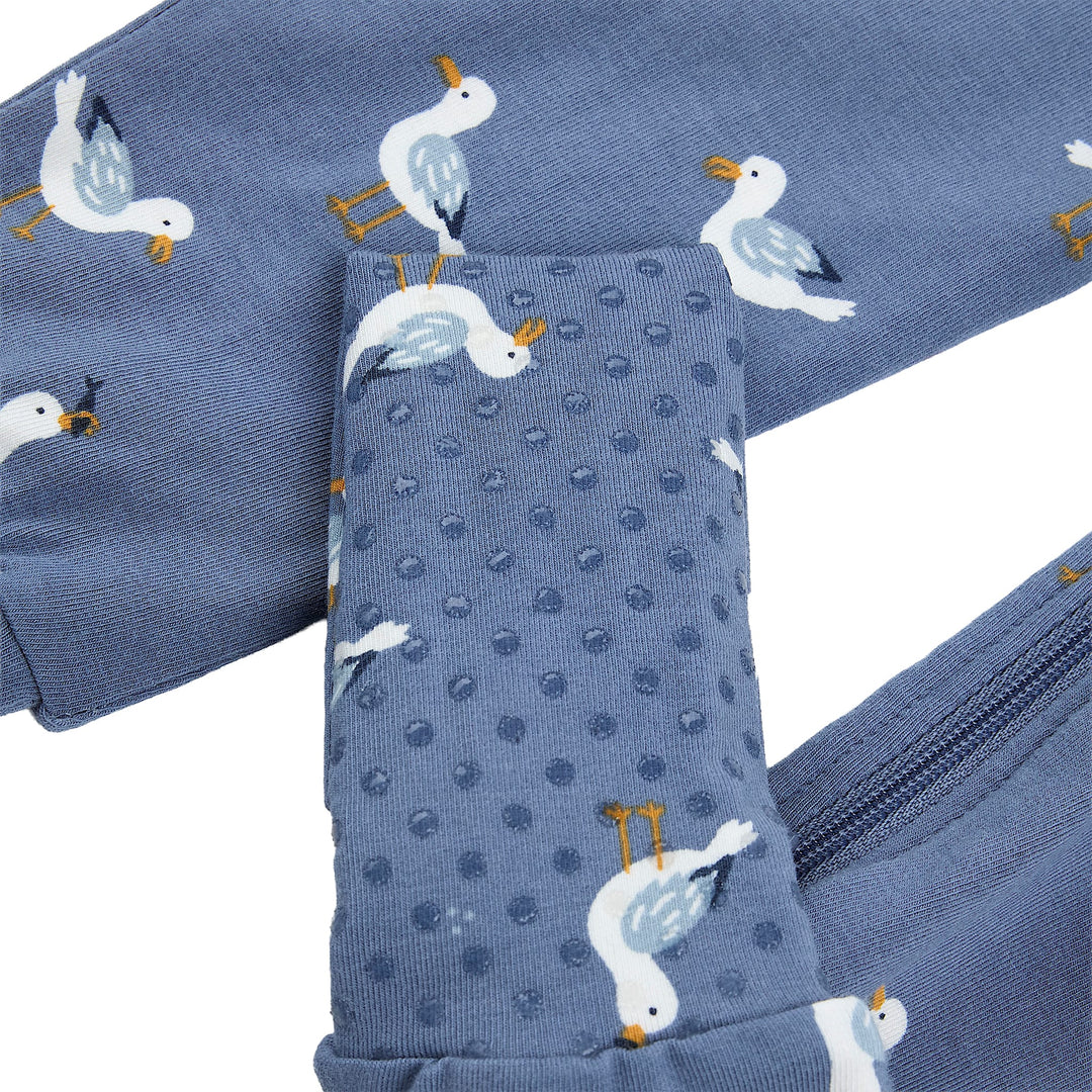 Pyjama une pièce convertible à imprimé de mouettes