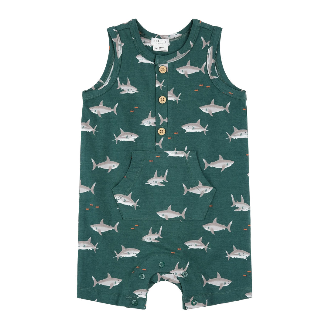 Romper à imprimé de requins