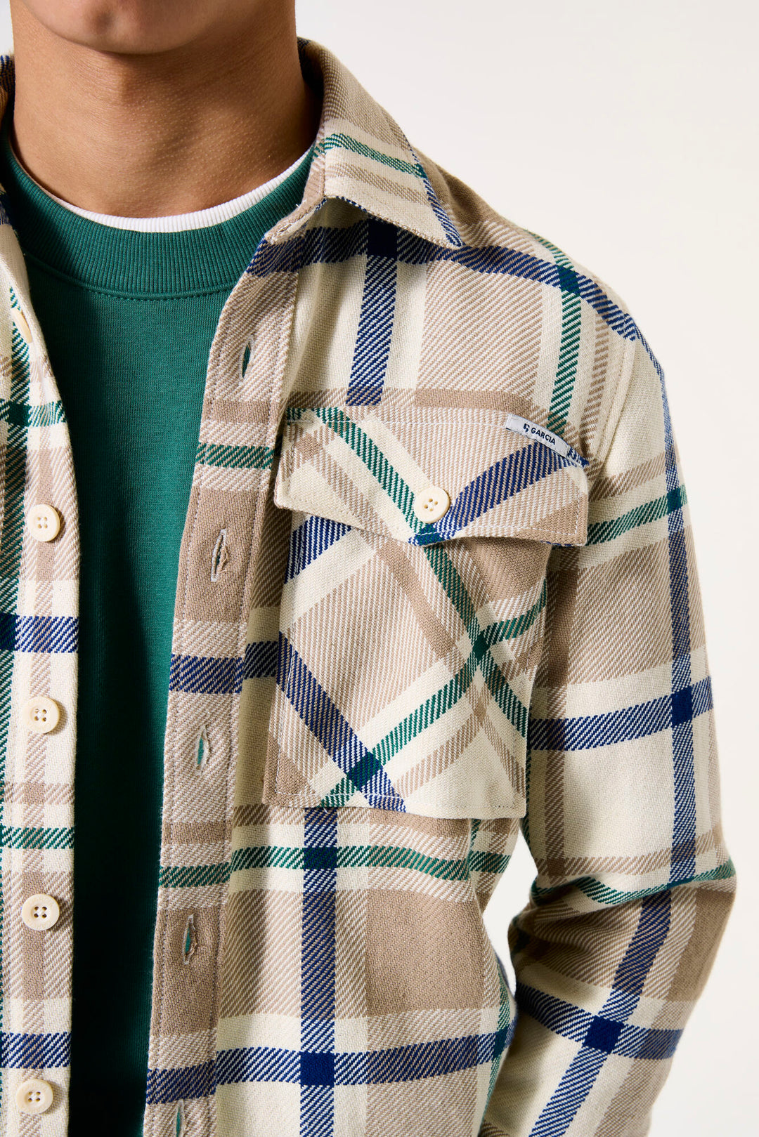 Surchemise Plaid beige