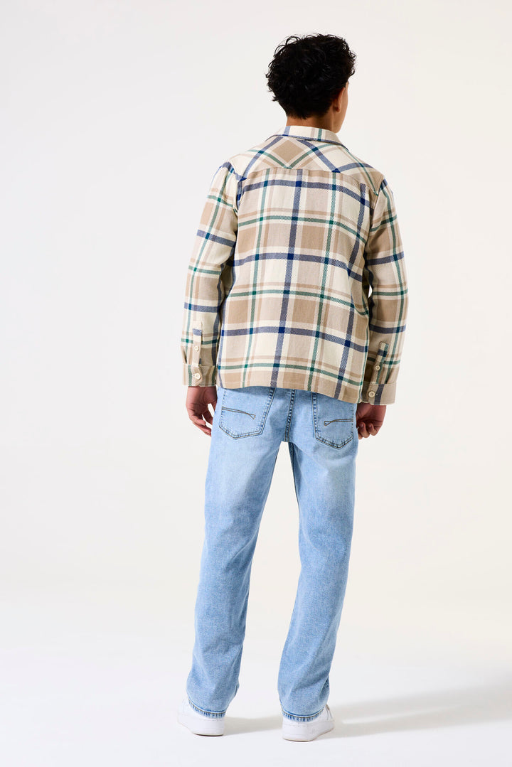 Surchemise Plaid beige
