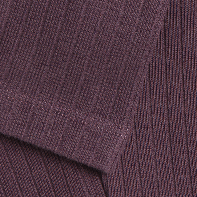Legging en tricot côtelé Violet foncé