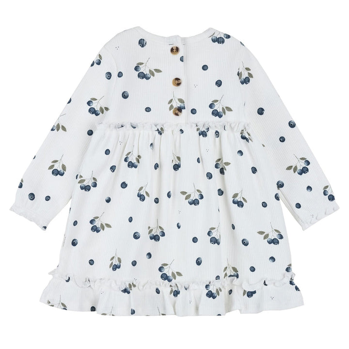 Ensemble de robe côtelée à imprimé de bleuets