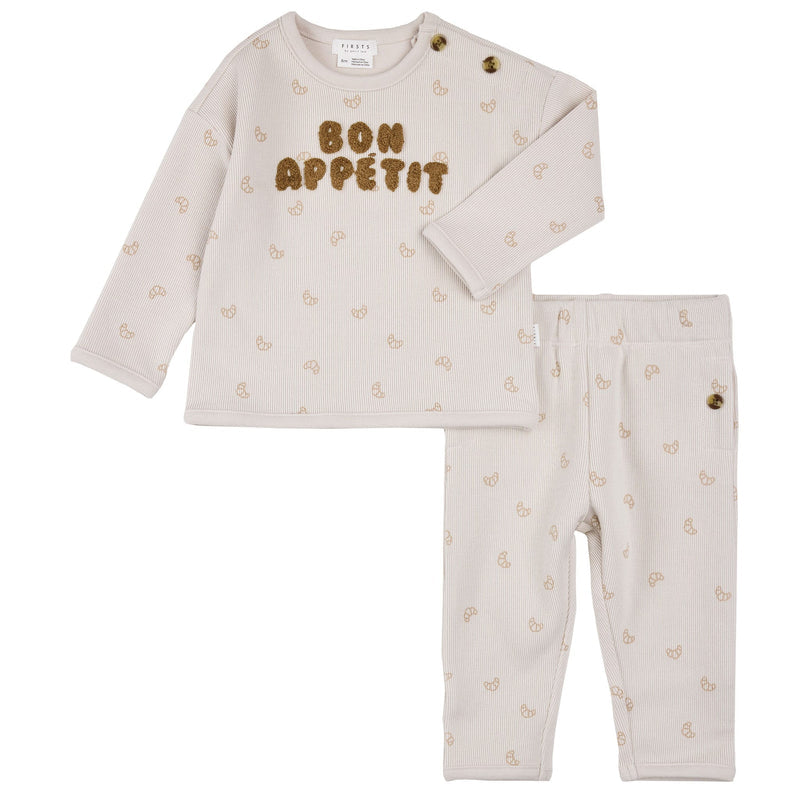 Ensemble en jersey double "Bon appétit"