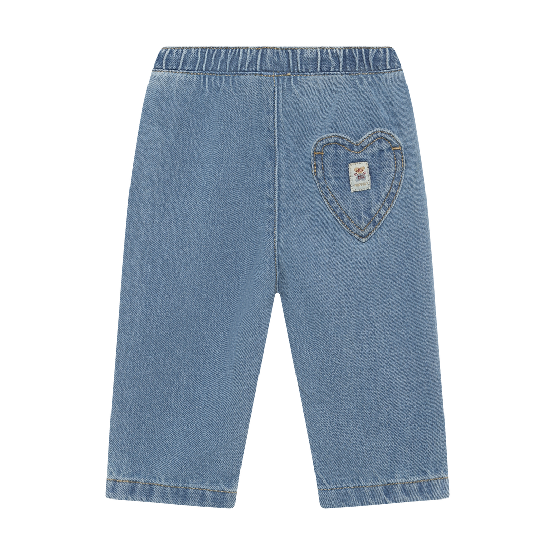 Pantalon en denim avec poche en cœur