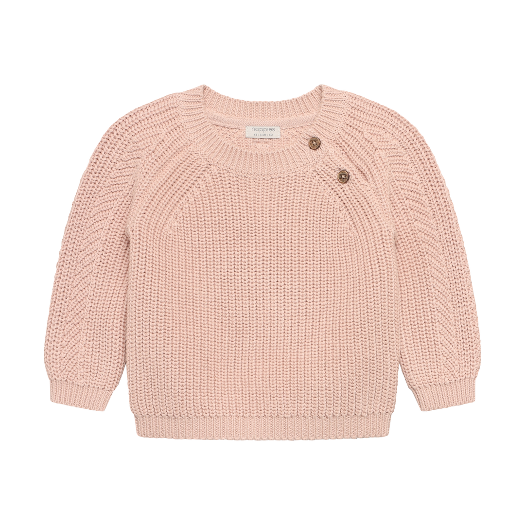 Chandail en tricot Rose pâle