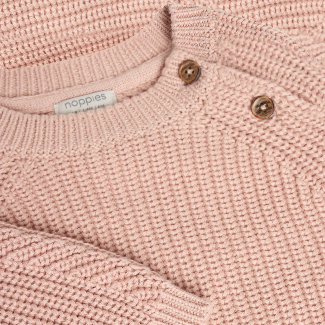 Chandail en tricot Rose pâle